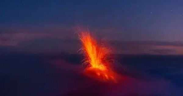 Volcano erupts in Iceland with lava spewing fountains of up to 100 meters high
